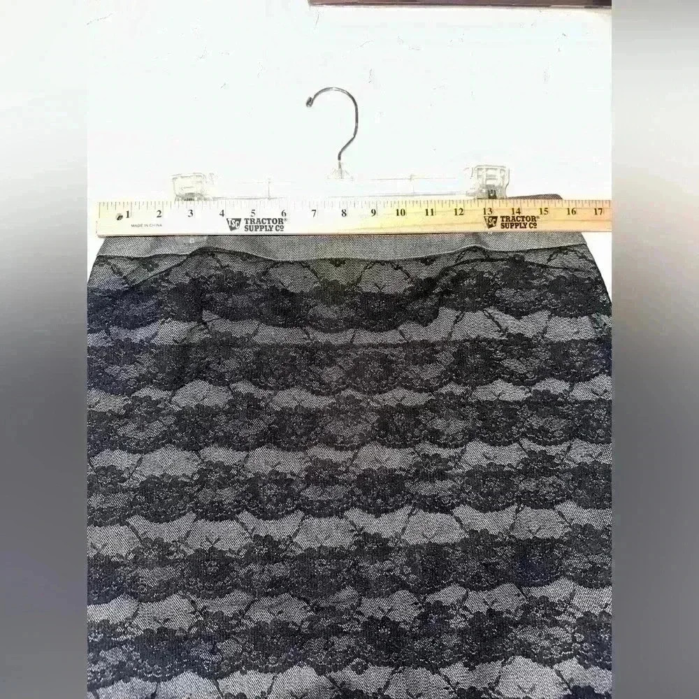 Sharagano Studio Cardigan & Skirt black and gray sz 10 Skirt Large Cardigan - Picture 9 of 12